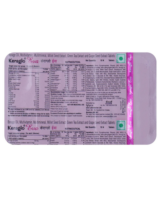 Keraglo Eva Tablet 10's